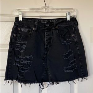 American Eagle Outfitters Black Jean Skirt
